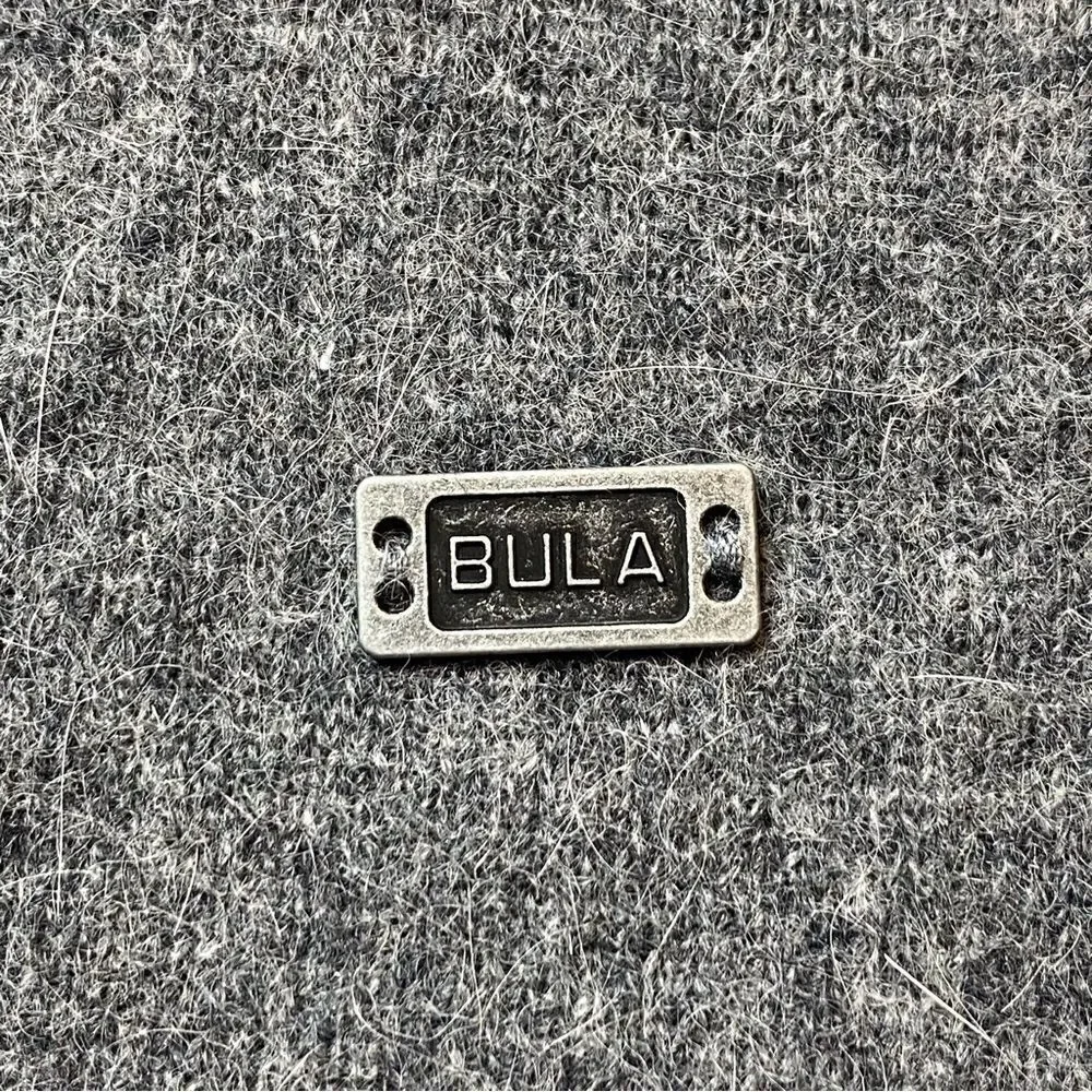 Bula Gray Wool Blend Tubular Scarf